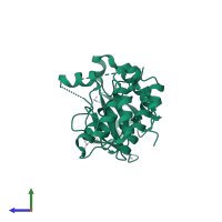 Serine/threonine-protein kinase PLK4 in PDB entry 4jxf, assembly 1, side view.