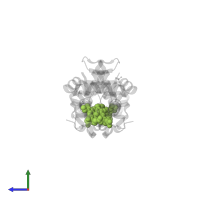 PROTOPORPHYRIN IX CONTAINING FE in PDB entry 4jyq, assembly 1, side view.