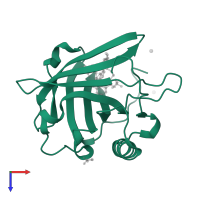 Neutrophil gelatinase-associated lipocalin in PDB entry 4k19, assembly 3, top view.