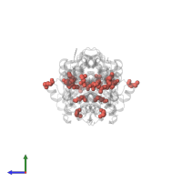 Modified residue MSE in PDB entry 4k8t, assembly 1, side view.