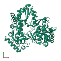 RNA-directed RNA polymerase in PDB entry 4kbi, assembly 1, front view.