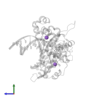 SODIUM ION in PDB entry 4klf, assembly 1, side view.