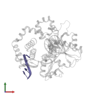 5'-D(P*GP*TP*CP*GP*G)-3' in PDB entry 4klg, assembly 1, front view.
