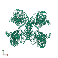 Glycogen [starch] synthase isoform 2 in PDB entry 4kq2, assembly 1, front view.