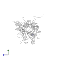 ZINC ION in PDB entry 4kxq, assembly 1, side view.