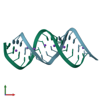 PDB entry 4kyy coloured by chain, front view.