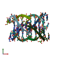 PDB entry 4l0a coloured by chain, front view.