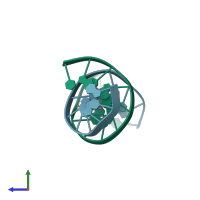 PDB entry 4l24 coloured by chain, side view.