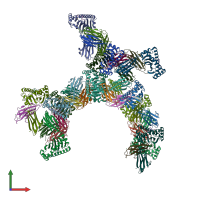 PDB entry 4l29 coloured by chain, front view.