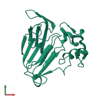 PDB entry 4l2j coloured by chain, front view.