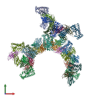 PDB entry 4l3c coloured by chain, front view.