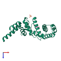 PDB entry 4l5m coloured by chain, top view.