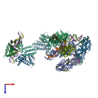 PDB entry 4l62 coloured by chain, top view.