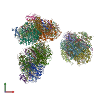 PDB entry 4l6v coloured by chain, front view.