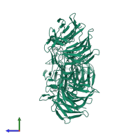 Kelch-like ECH-associated protein 1 in PDB entry 4l7c, assembly 1, side view.