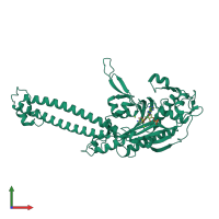 PDB entry 4l87 coloured by chain, front view.