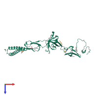 PDB entry 4l8j coloured by chain, top view.