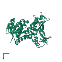 PDB entry 4l9r coloured by chain, top view.