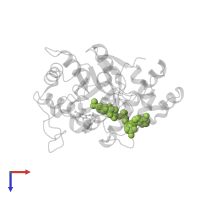 NADP NICOTINAMIDE-ADENINE-DINUCLEOTIDE PHOSPHATE in PDB entry 4lbs, assembly 1, top view.