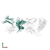 Major histocompatibility complex class I-related gene protein in PDB entry 4lcw, assembly 1, front view.