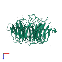 F-box-like/WD repeat-containing protein TBL1XR1 in PDB entry 4lg9, assembly 1, top view.