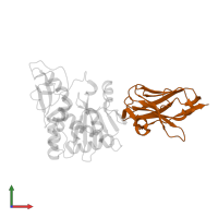 Camelid nanobody (VHH4) in PDB entry 4lgs, assembly 1, front view.