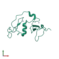 PDB entry 4ljn coloured by chain, front view.