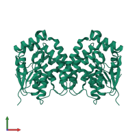 GST N-terminal domain-containing protein in PDB entry 4lmw, assembly 1, front view.