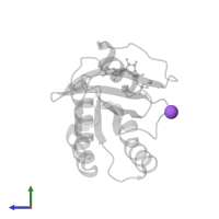 SODIUM ION in PDB entry 4lpk, assembly 1, side view.