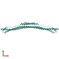 PDB entry 4ltb coloured by chain, front view.