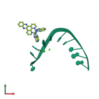 PDB entry 4ltg coloured by chain, front view.
