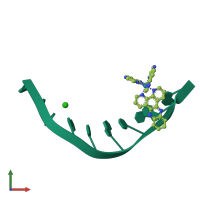 PDB entry 4ltj coloured by chain, front view.