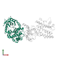 Protein kinase domain-containing protein in PDB entry 4lv8, assembly 1, front view.