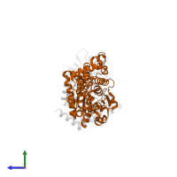 Interferon-inducible GTPase 1 in PDB entry 4lv8, assembly 1, side view.