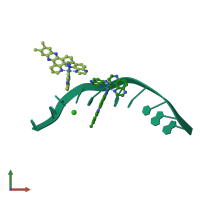 PDB entry 4m3i coloured by chain, front view.