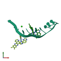 PDB entry 4m3v coloured by chain, front view.