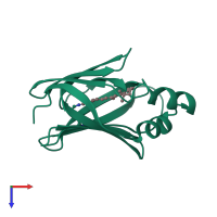 PDB entry 4m6s coloured by chain, top view.