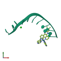 PDB entry 4ms5 coloured by chain, front view.