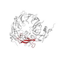 The deposited structure of PDB entry 4msl contains 1 copy of CATH domain 2.10.70.80 (Complement Module; domain 1) in Sortilin. Showing 1 copy in chain A.