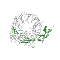 The deposited structure of PDB entry 4msl contains 1 copy of Pfam domain PF15901 (Sortilin, neurotensin receptor 3, C-terminal) in Sortilin. Showing 1 copy in chain A.