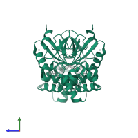 5'(3')-deoxyribonucleotidase, mitochondrial in PDB entry 4mwo, assembly 1, side view.