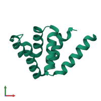 PDB entry 4n1l coloured by chain, front view.