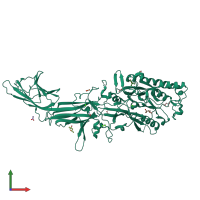 PDB entry 4n2l coloured by chain, front view.
