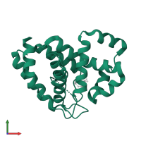 2-amino-1-hydroxyethylphosphonate dioxygenase (glycine-forming) in PDB entry 4n6w, assembly 1, front view.