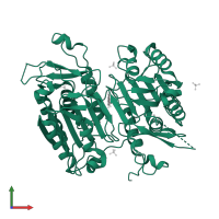 Caspase-6 in PDB entry 4n7j, assembly 1, front view.