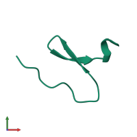 PDB entry 4ncu coloured by chain, front view.