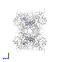 GLYCEROL in PDB entry 4nd3, assembly 1, side view.
