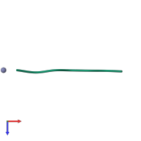 PDB entry 4nin coloured by chain, top view.