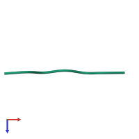 PDB entry 4nio coloured by chain, top view.