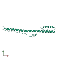 PDB entry 4nkj coloured by chain, front view.